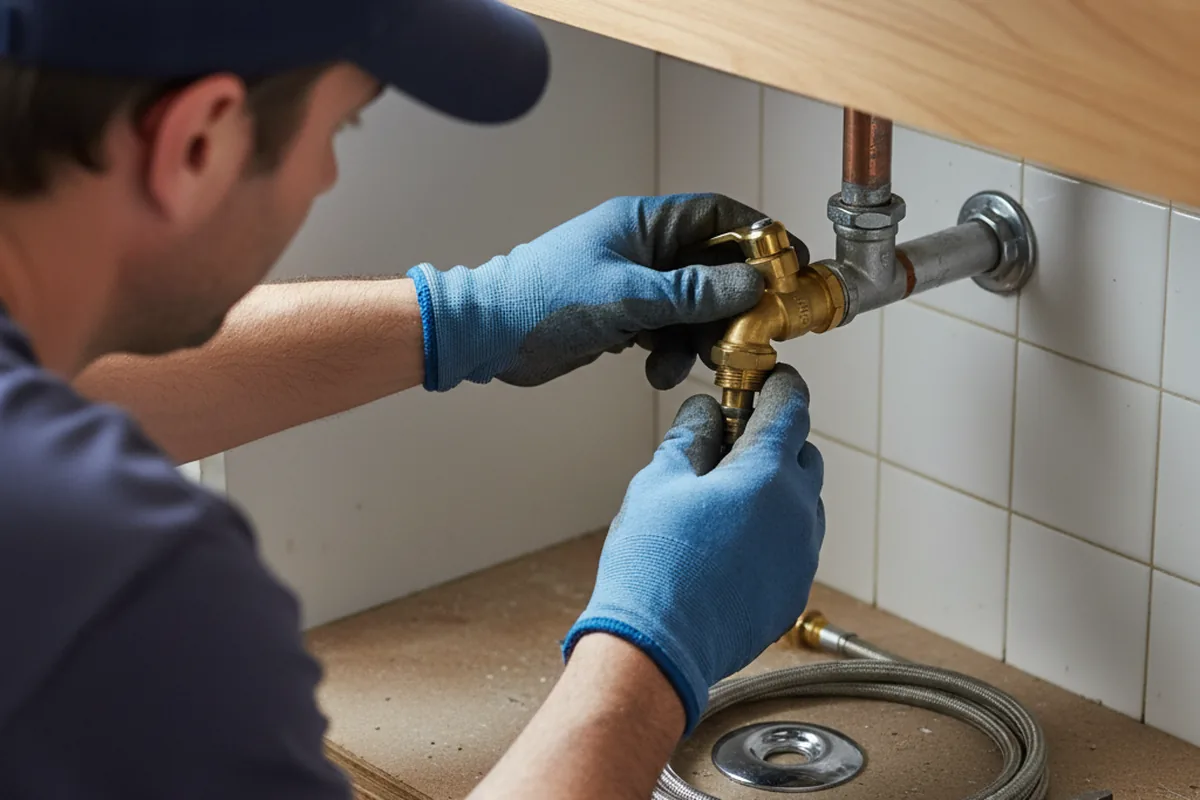 Shutoff valve and fitting work during Faucet and Fixture Repair in Wilmington